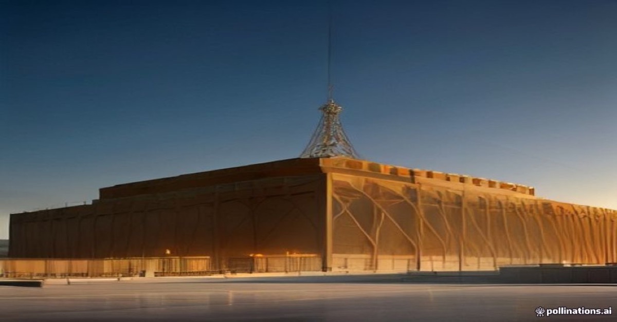 Illustration professionnelle d'une structure métallique en construction au Maroc avec grue et poutres en acier, tons bleu et or, évoquant les coûts et la construction.