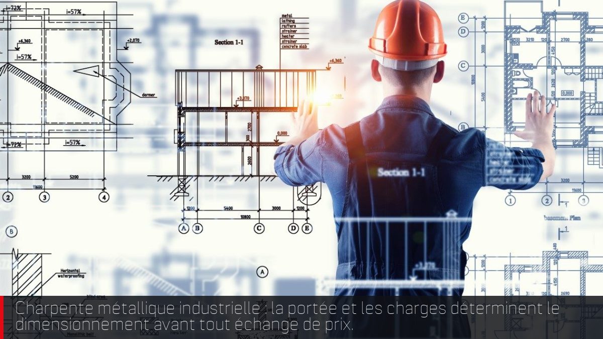 Charpente métallique d'un bâtiment industriel à Tanger